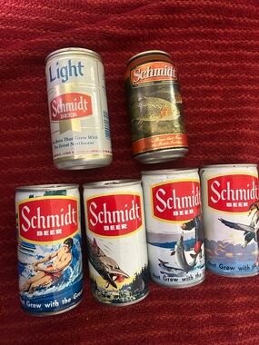 Schmidt Antique Beer Cans
